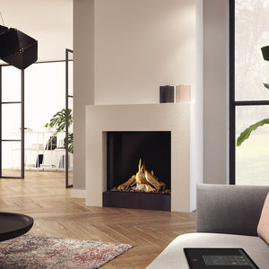 closed gas hearth