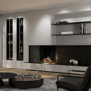 closed gas hearth