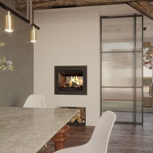 double-sided fireplace insert