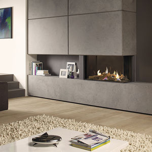 closed gas hearth