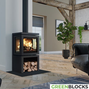 wood-burning fireplace 1
