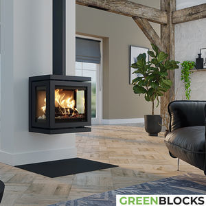 wood-burning fireplace 1