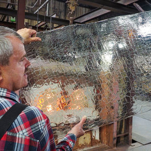 blown glass panel