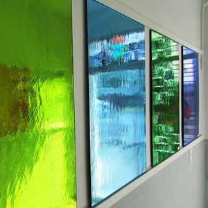 blown glass panel