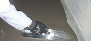 fiber-reinforced smoothing mortar