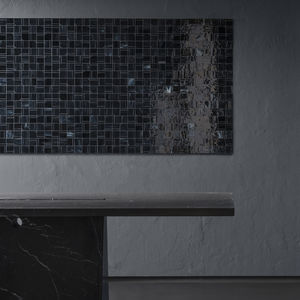 indoor mosaic tile / wall / glass / square