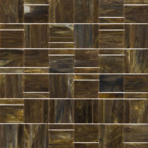 indoor mosaic tile / wall / glass / square