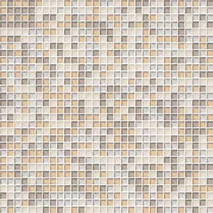 indoor mosaic tile / wall / glass / square