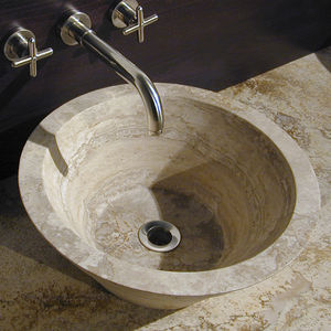 double washbasin cabinet / wall-hung / wooden / contemporary