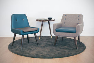contemporary visitor armchair / fabric