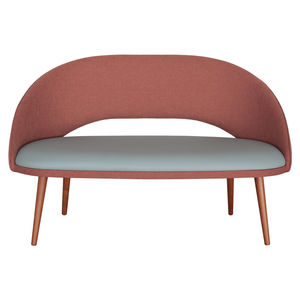 contemporary sofa / fabric / wooden / for public buildings