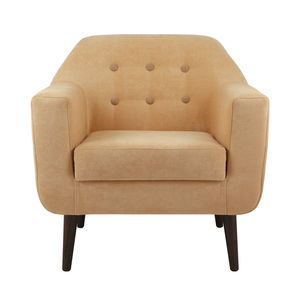 contemporary armchair / fabric / wooden / contract