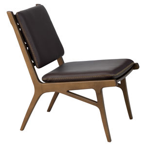 contemporary fireside chair / fabric / wooden / commercial