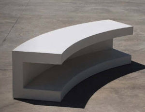 contemporary public bench