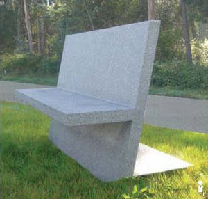 contemporary public bench