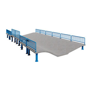 wave type skatepark ramp