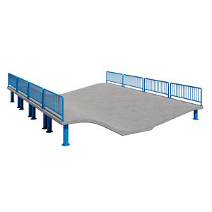 wave type skatepark ramp