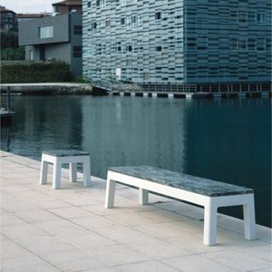 contemporary public bench