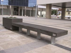 contemporary public bench