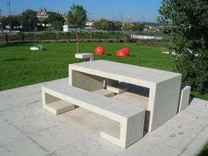 contemporary public bench
