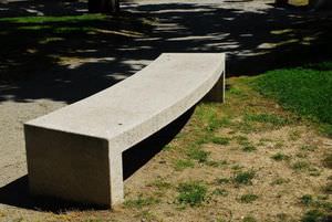 contemporary public bench