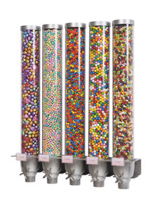 wall-mounted topping dispenser