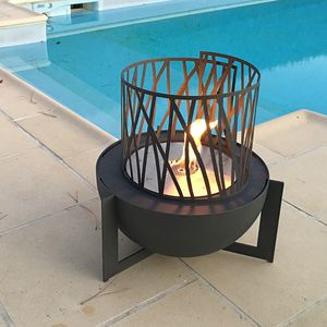 bioethanol fireplace / contemporary / open hearth / central