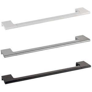 1-bar towel rack / wall-mounted / brass / aluminum