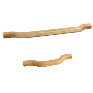 1-bar towel rack / wall-mounted / wooden