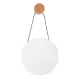 wall-mounted bathroom mirror / magnifying / hanging / contemporary