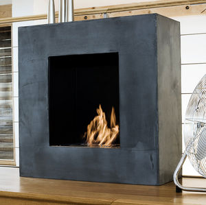 bioethanol fireplace / contemporary / open hearth / free-standing