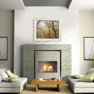 closed gas hearth