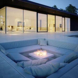 central fireplace insert
