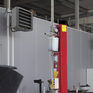 wall-mounted fan / commercial / metal