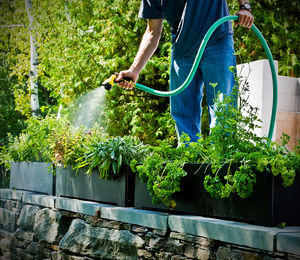 recycled plastic planter