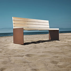 contemporary garden bench