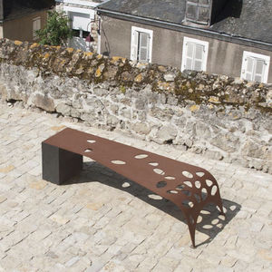 contemporary garden bench