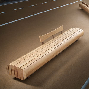 contemporary public bench