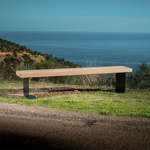 contemporary public bench
