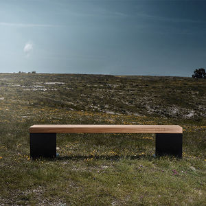 contemporary public bench