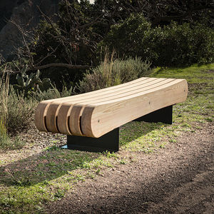 contemporary public bench