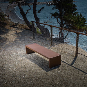 contemporary public bench