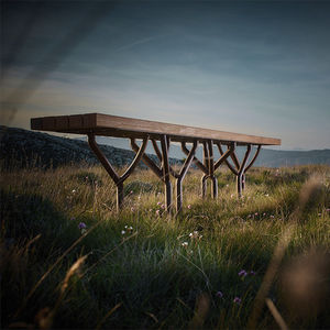 contemporary garden bench