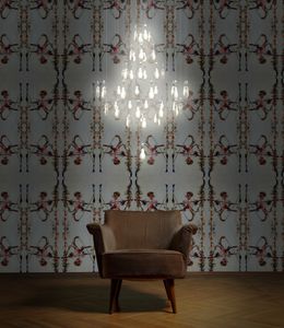 custom chandelier / contemporary / Limoges porcelain / LED