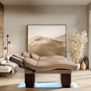 Electric massage table - GEMYA EVO - Lemi BEAUTY & SPA - wooden