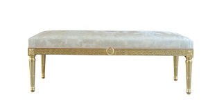Louis XVI style upholstered bench