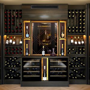 wooden bottle rack