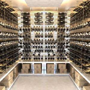 wooden bottle rack