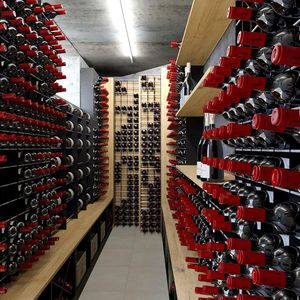 Wooden bottle rack - ESIGO 14 AC3 - ESIGO - steel / wall-mounted ...