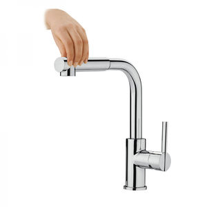 chromed metal mixer tap / ABS / kitchen / 1-hole